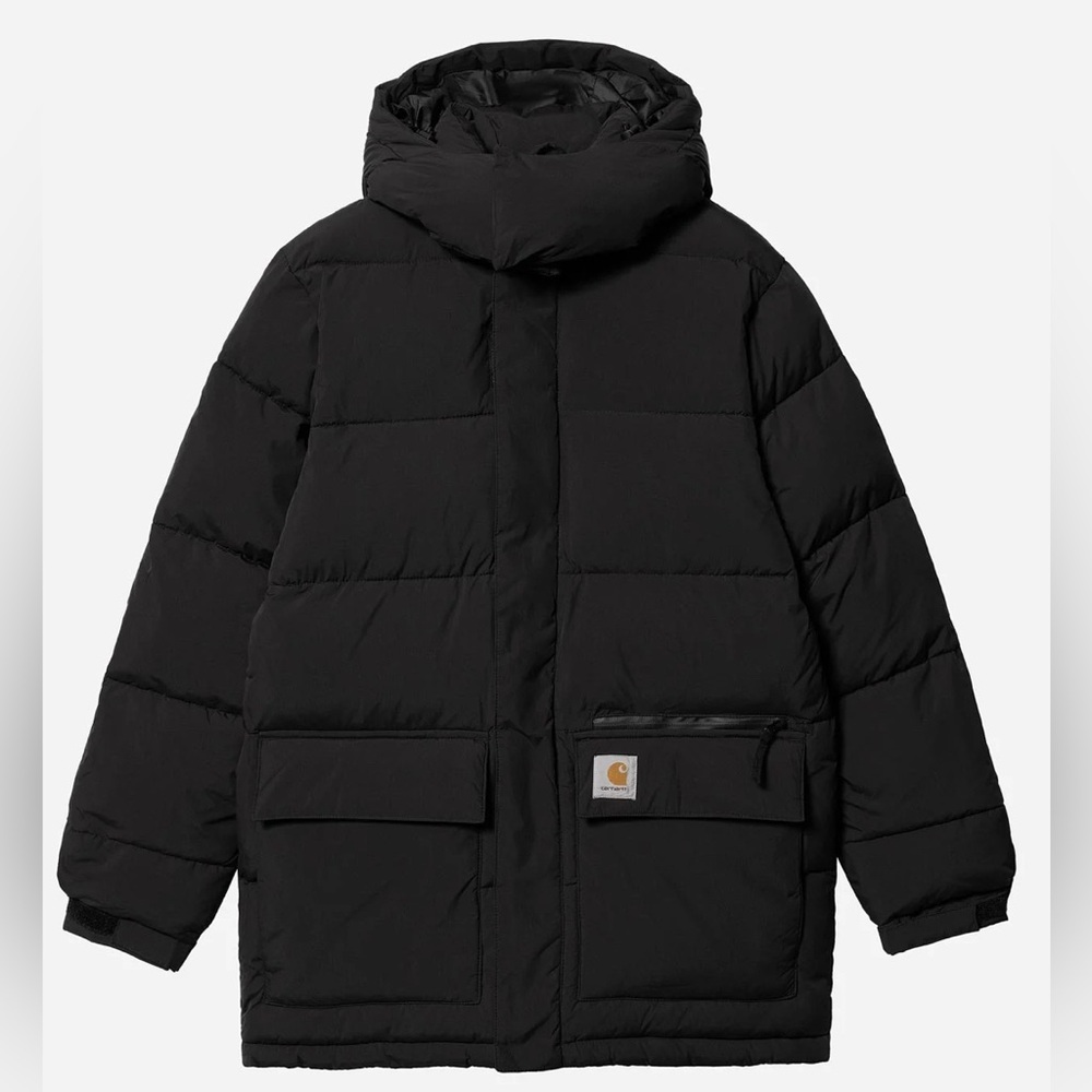 Carhartt Black Milton Jacket Medium Weatherproof Rare!!